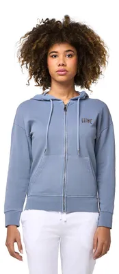 Image de Sweat à capuche et fermeture éclair pour femme Leone Blue
