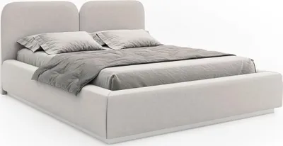 Produktbild von Selsey Comoves – Polsterbett 140x200 mit Veloursbezug, Greige