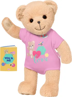 Zdjęcie produktu dla BABY born miś różowy 36cm, przytulanka z ruchomymi ramionami