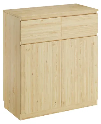 Produktbild von Sideboard Holzkommode mit 2 Schubladen u. 2 Türen Kiefer natur 90.50-21