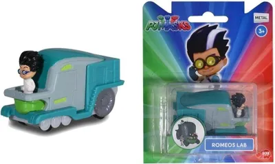Obrázek produktu pro PJ Masks Vozidlo s figurkou Romeo s laboratoří.