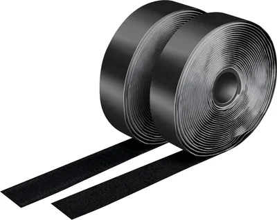 Produktbild von Logilink Klettband-Set, schwarz, Breite: 25 mm, Rolle, 5m