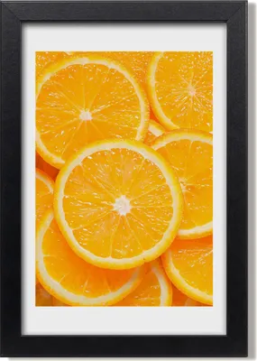 Produktbild von Bild 20x30 MDF-Rahmen, Wandkunst Orangenscheiben