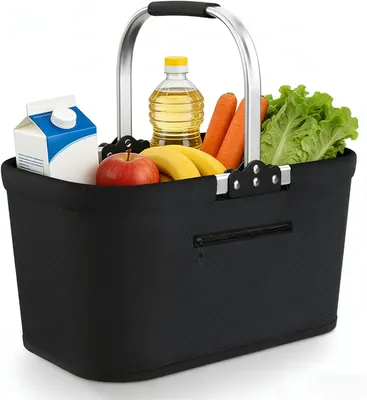 Imagen del producto de Cesta de compra plegable, térmica, de 30 litros, para hacer la compra