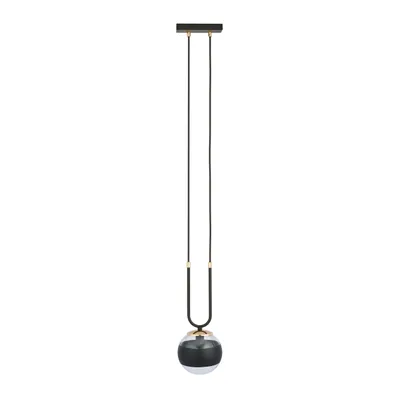 Zdjęcie produktu dla Lampa wisząca Emibig 1xE14 40W GLAM 1 BLACK/STRIPE 1113/1