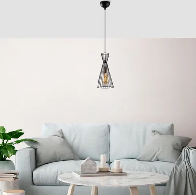 Produktbild von Opviq, TELTOM- TELTOMFLG, Schwarz, Kronleuchter, 15 x 15 x 125 cm, Metallkörper