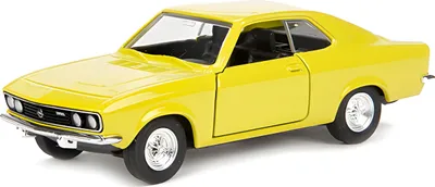 Produktbild von OPEL Manta A 1970 Modellauto 12cm aus Metall mit Rückzug Modell Auto Spielzeugauto WELLY Spielzeug Kinder Geschenk 51 (Gelb)