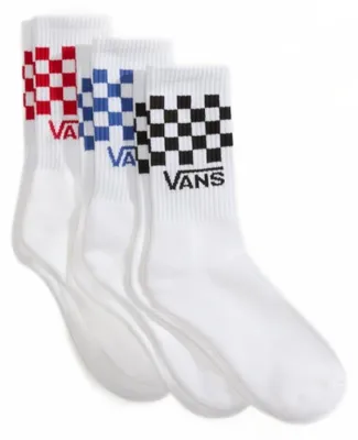Immagine prodotto di Calzini Del Marchio Vans Del Modello Vn000qbuwht1 Classic Check Crew Bianco