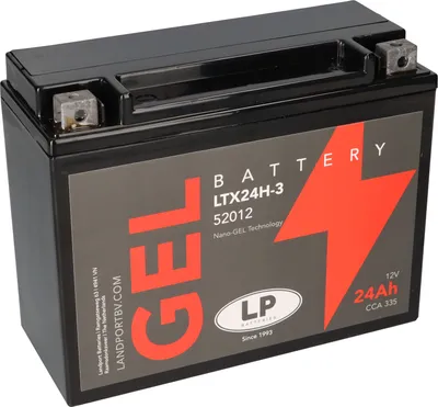 Image de Batterie 12V 24Ah pour moto Batterie de démarrage MG LTX24H-3