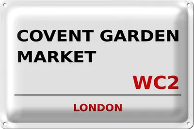 Produktbild von Blechschild London 30x20cm Covent Garden Market WC2