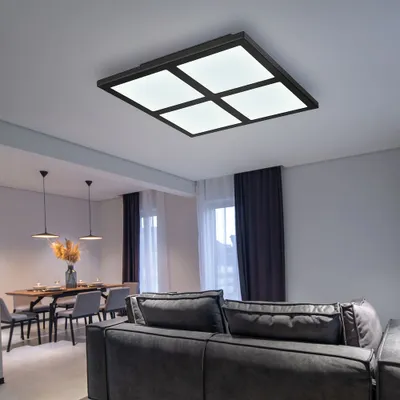 Produktbild von RGB LED Deckenlampe, Fernbedienung, dimmbar, CCT, L 29 cm