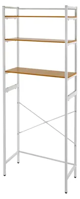 Immagine prodotto di Scaffale da appoggio per lavatrice - Scaffale da bagno indipendente - 3 ripiani - Portata 15 kg - 68,6×30×180 cm - Per lavanderia/bagno