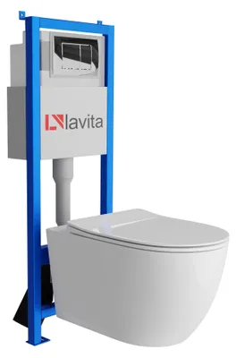 Produktbild von LAVITA WC-Set SINTO GRANDE LAV 101 LAV 200.1.2 spülrandlos Chrom