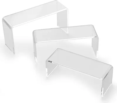 Image de deflecto Podest rechteckig transparent 3er Set