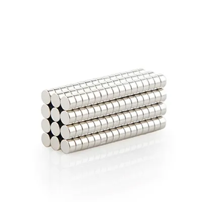 Image de Aimant en néodyme, disque de 5 x 3 mm, conditionnement : 500 pièces