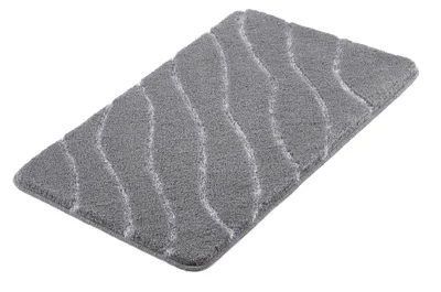 Badmat 70x120 cm, Antraciet, 100% Polyacryl, Antislip