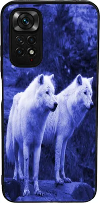 Produktbild von TPU Silikon Hülle für Xiaomi Redmi Note 11 / 11S Handy Cover Case Schutzhülle Handyhülle Bumper MOTIV 100 Wolf Blau