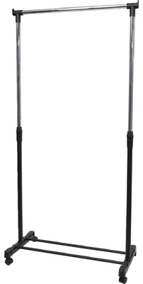 Obrázek produktu pro Řadový věšák Jack šxvxh 82x160-180x42cm pojízdný se 4 kolečky černý