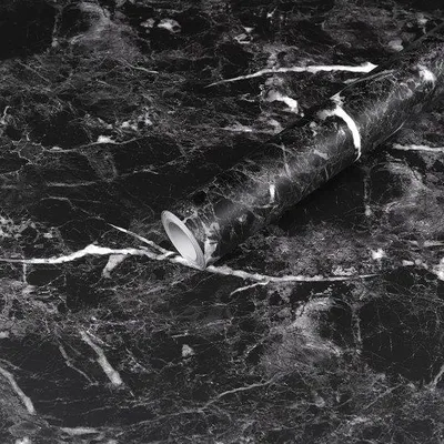 Obrázek produktu pro Černá samolepicí dekorativní fólie 40 x 500 cm, voděodolná