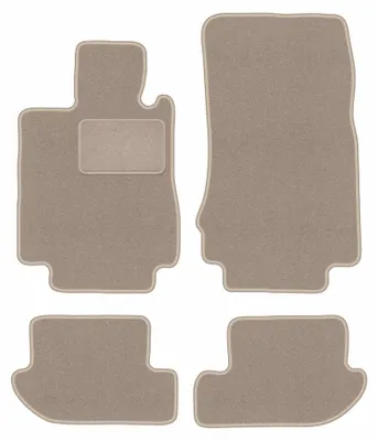 Imagen del producto de Alfombrillas de moqueta para Mercedes CL W215 1999-2006 (cupé) – juego de 4 piezas, beige, a medida – Wielganizator LUX