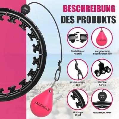 Immagine prodotto di Fitness Hoop con 24 bottoni e fasce elastiche