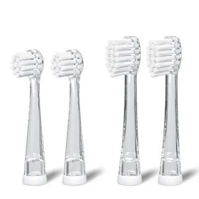 Image de Brosses à dents Youha - Têtes de brosse à dents pour bébés et enfants - Douces et sûres - Têtes de brosse de rechange - 4 pièces par paquet