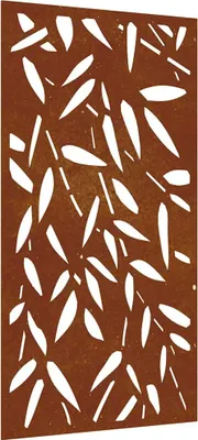 Obrázok produktu pre vidaXL Záhradná nástenná dekorácia 105x55 cm Corten Steel Bamboo Leaf Design