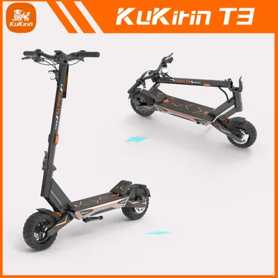 Produktbild von überarbeitetes Modell T3 Elektroroller für Erwachsene, All‑Terrain‑Geländeeinsatz, 48V 15,6Ah Akku, 10‑Zoll‑schlauchlose Geländereifen, 120kg
