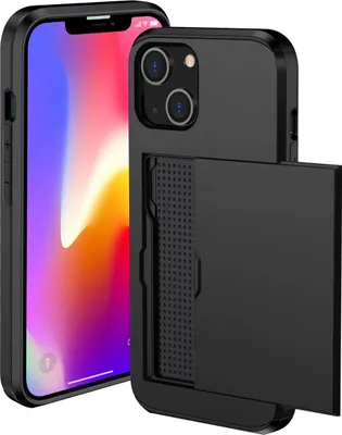 Image de imoshion Coque arrière avec porte-cartes pour l'Apple iPhone 13 - Noir