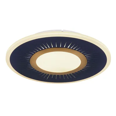 Produktbild von LED Deckenleuchte, Metall, dimmbar, Fernbedienung, D 37,2 cm