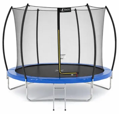 Image de KANGUI Trampoline rond Ø300cm avec filet de sécurité et échelle - Bleu - FPR 300