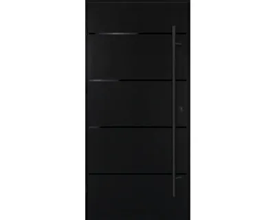 Obrázek produktu pro Vchodové dveře ocelové Atena 68 tmavý antracit 90 L otevírání ven
