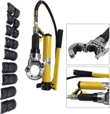 KIOPOWQ 6T Outil De Sertissage Hydraulique Pince À Sertir Contour à 360