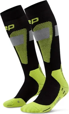 Produktbild von CEP ski merino socks, tall, 3.0, men black/lime black/lime III