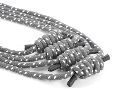 Immagine prodotto di INF Corde yoga da parete 4pz in polycotone e poliestere 110cm per casa Grigio