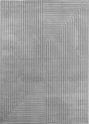 Immagine prodotto di Nova Luo tappeto pelo corto rettangolo 160x230cm argento