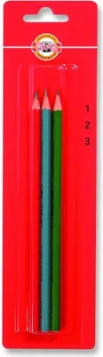 Zdjęcie produktu dla Ołówek grafitowy Koh-i-noor sześciokątny nr 1, 2, 3 zestaw 3 szt.