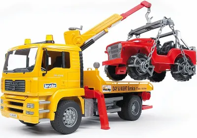 Produktbild von Abschlepp-LKW mit Geländewagen