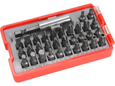 Obrázek produktu pro Hroty, sada 33ks, magnetický držák hrotů