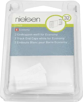 Produktbild von nielsen Endkappen weiß für Economy-Galerieschiene (2 Stück/Packung)