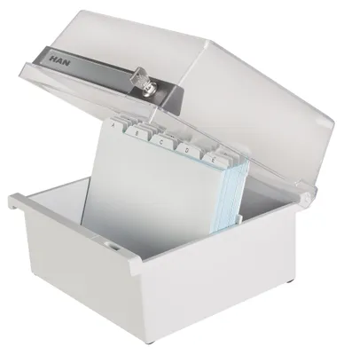 Immagine prodotto di HAN 965-S-631 Scatola per schede, A5 orizzontale, per 800 schede, grigio chiaro