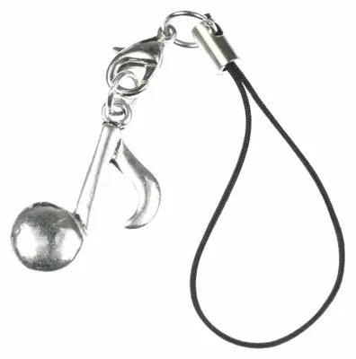 Produktbild von Noten Handyanhänger Miniblings Achtelnoten Handyschmuck Note Achtelnote silber