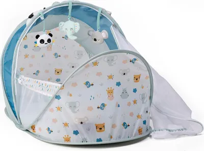 Image de EUREKAKIDS - Lit pliant bébé avec moustiquaire - De 0 à 6 ans