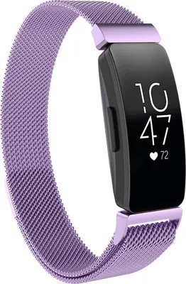 Produktbild von Armband für Fitbit Inspire, Inspire 2, Inspire HR, Ace 2, Ace 3 verstellbar Edelstall Metall - Flieder