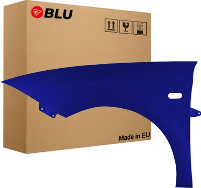Image de BLU Aile Compatible avec Seat Leon II 2 1P1 LS5S Gauche Blau Blau Imperial | 2005-2012 | Avant | Peint| Prêt à Monter | Acier