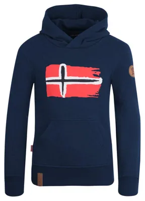 Produktbild von Trollkids Kinder Kapuzenpullover Marine 137-100 Grösse 92