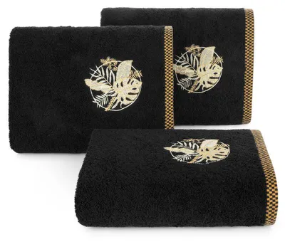Obrázek produktu pro Eurofirany 452441, 70 x 140 cm, Bavlna, Polyester, Černá, 1 kusů