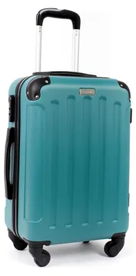 Produktbild von 20" Handgepäck Koffer, abschließbarer Hartschalen-Trolley. Reisegepäck, Bordgepäck (H×B×T): 54 cm × 38 cm × 21 cm, für Flugzeugreisen (türkis)