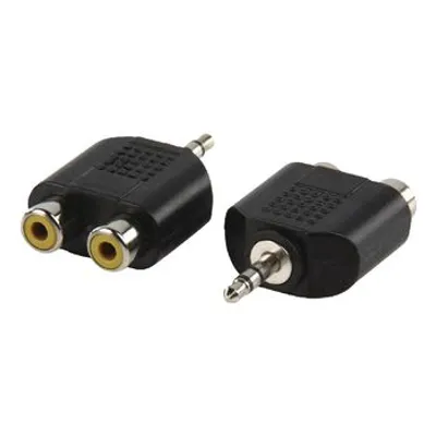 Produktbild von Valueline AC-010, RCA, 3.5mm, Schwarz