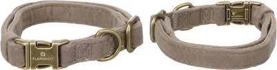 Produktbild von Flamingo Hundehalsband Janka taupe, Größe: M